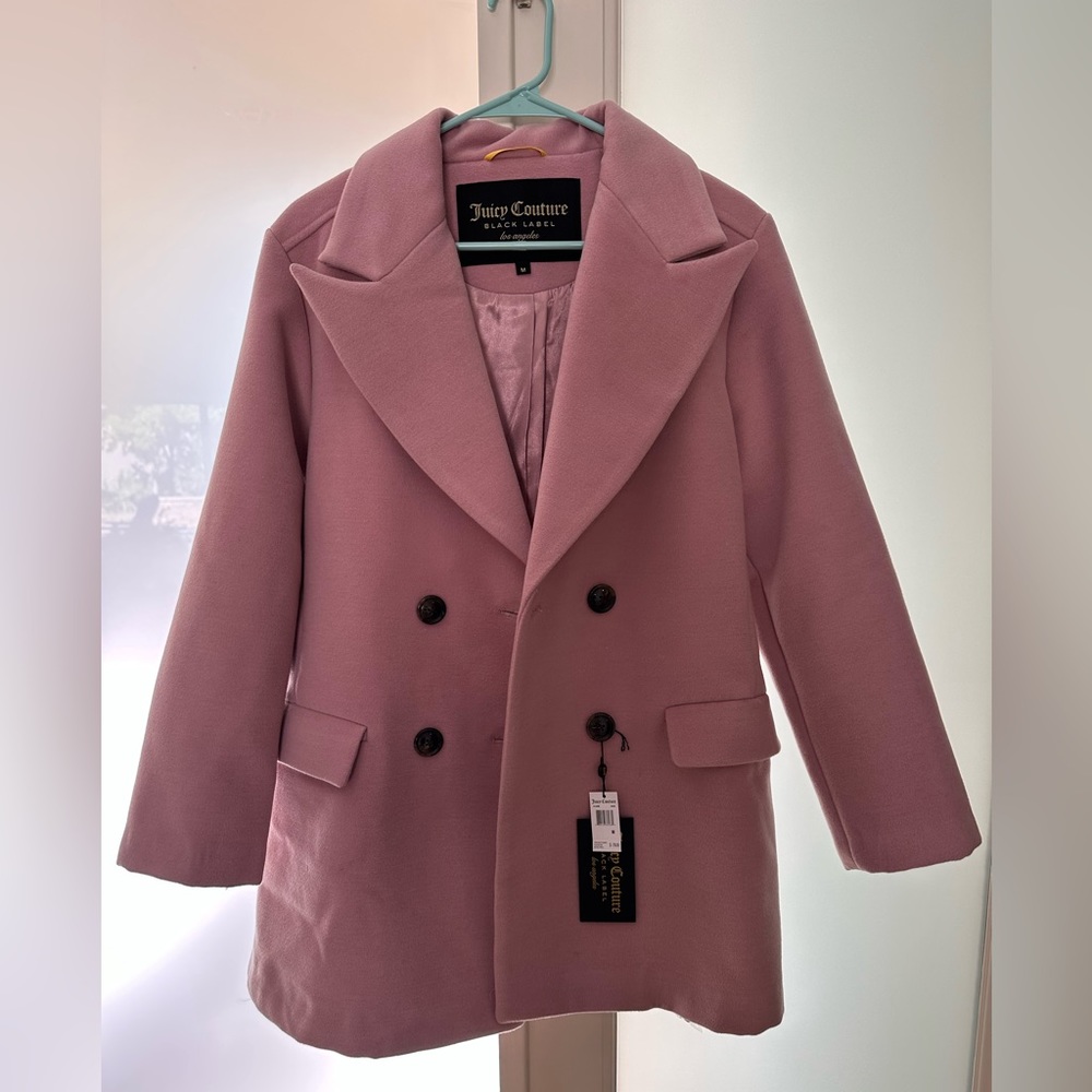 Black Label Juicy Couture Pink Peacoat size M